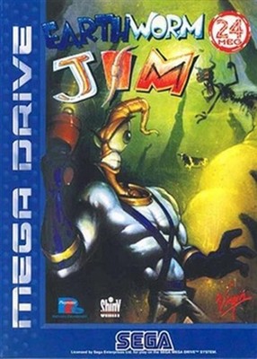 Earthworm Jim - Sega Mega Drive Action Adventure Shooter Videospiel OVP
