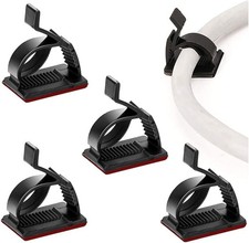 NEW 50Pcs Adjustable Cable Clips Adhesive Wire Cord Holder for Desk/Wall