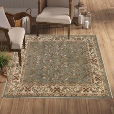 Indoor Area Rug, Jute Backed Rugs for Bedroom, Living/Dining Room, Office, En...