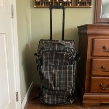Dakine Split Roller 120L Duffel Bag Rolling Suitcase Wheeled Luggage Plaid