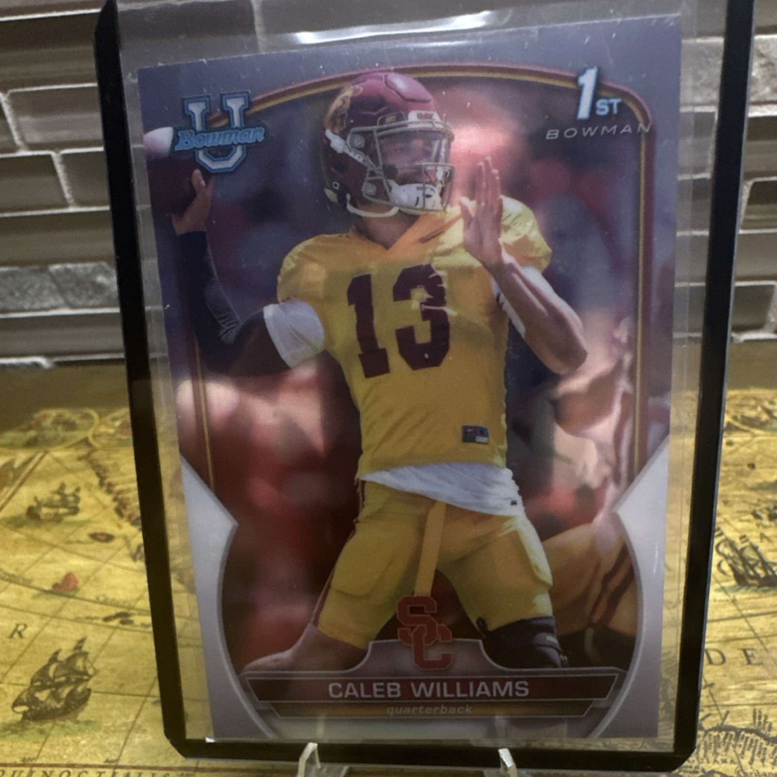 2022 Topps Bowman Univ Chrome 1st Bowman Caleb Williams #50 USC NCAA