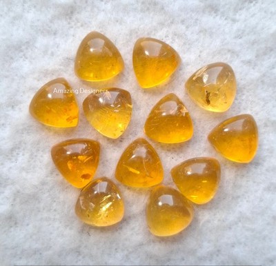 Synthetic Baltic Amber Trillion Cabochon 6mm to 20mm Loose Gemstone
