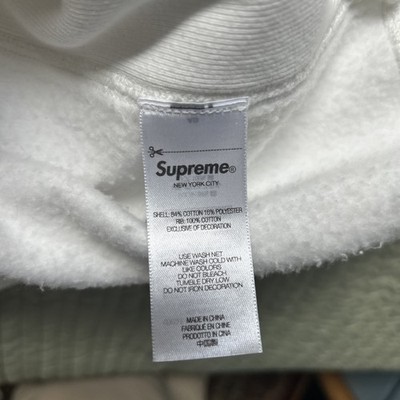 Supreme Washed Box Logo Crewneck White Size Large *SS25