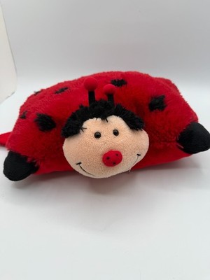 Pillow Pets Pee-Wees Small 12'' 2010 Plush Ms. Ladybug Lady Bug Red Black