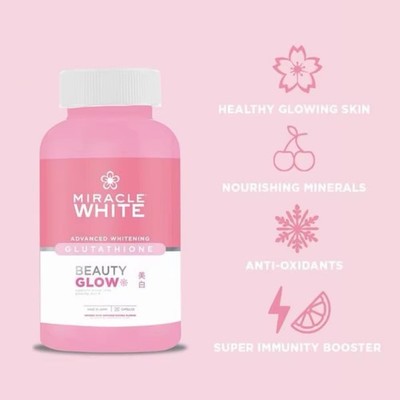 miracle white glutathione price Miracle White Glutathione Beauty Glow, 30 Capsules