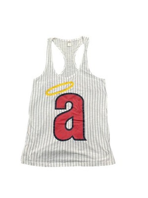 Victorias Secret PINK LA Angels Tank Top Women Size S MLB Baseball Racerback