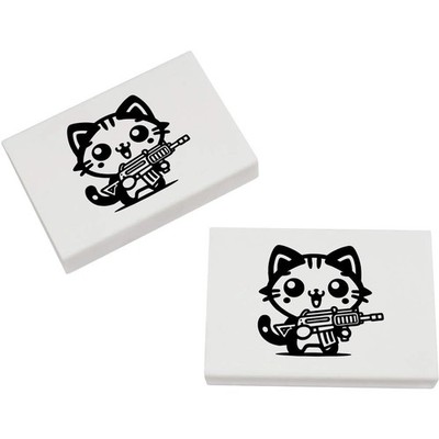 2 Radiergummis/Gummis ''Commando Cat'' 45 mm (ER00050062)