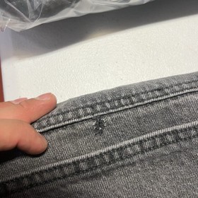 Nuon Double Knee Jeans Men&rsquo;s Size 30x28 Gray Denim Carpenter Wide Leg Cotton