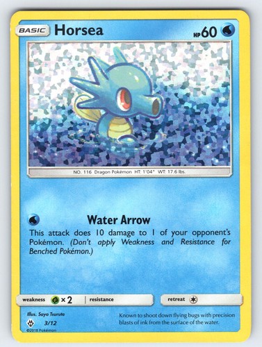 Horsea McDonald's Promos 2018 003/012 Holo Promo Pokemon DAMAGED