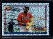 2026 Topps Ronald Acuna Jr. 1991 Chrome Silver Pack Mojo Refractor #91C-43