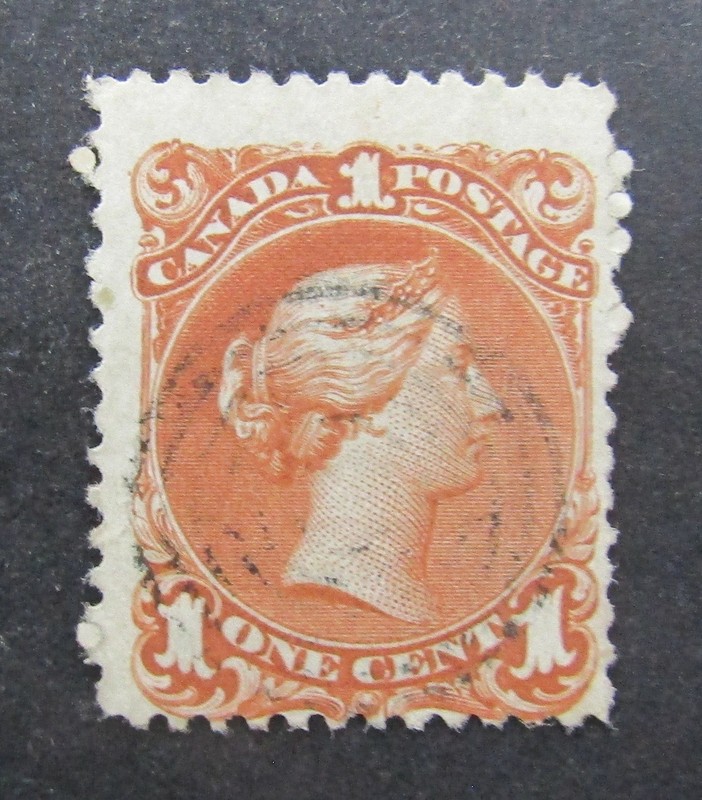 nystamps Canada Stamp # 22 Used $110       L24x040