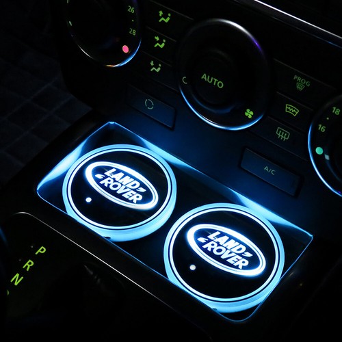 2x Car 7-Color Ambient Interior Decoration LED Cup Holder Lights For Land Rover - Bild 5 von 12