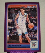 CHET HOLMGREN 2023-24 Panini NBA HOOPS #24 PURPLE Parallel THUNDER