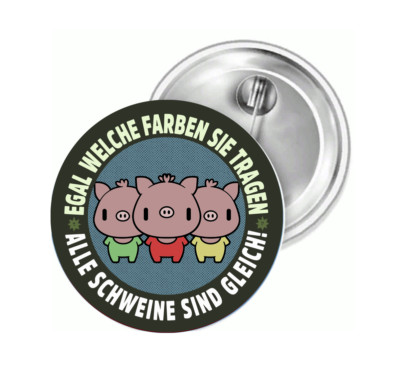 No matter what color: All pigs button badge sticker patch car magnet