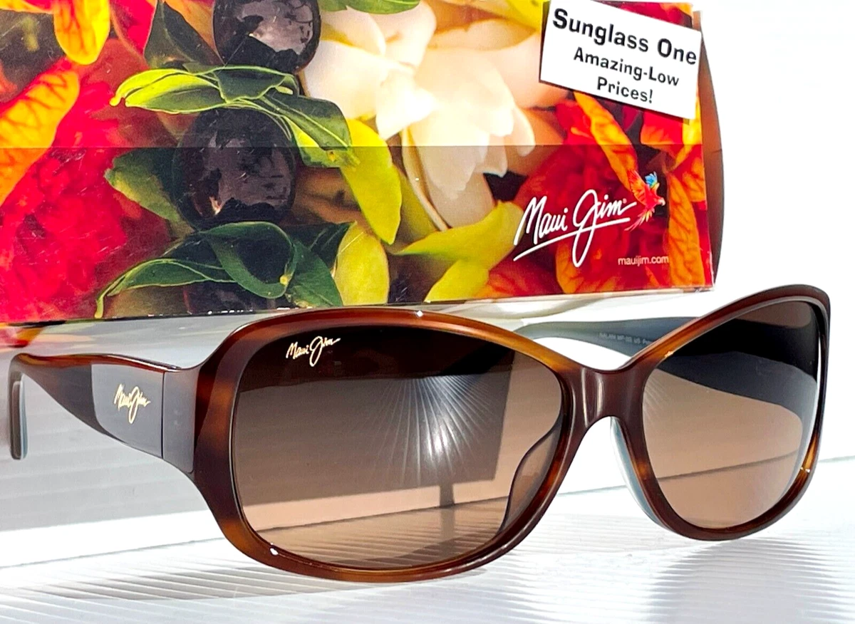 NEW Maui Jim NALANI Tortoise White Blue POLARIZED Bronze