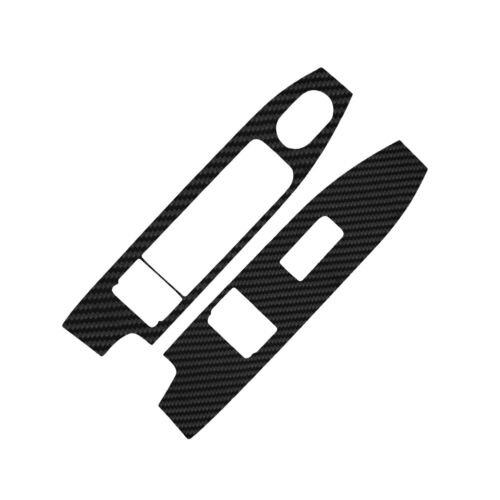 2x Cubierta de panel elevador de ventana de puerta delantera de fibra de carbono para Hummer H3 2008-2010 - Imagen 4 de 17