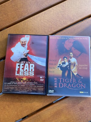 Fearless  Jet Li  und Tiger & Dragon DVD Martial Arts Kung Fu Karate Asien China