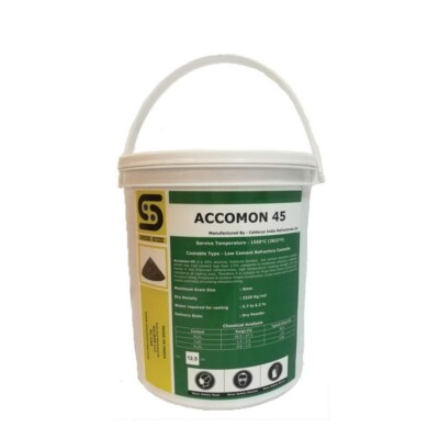 #ad Castable Refractory Cement 45% Alumina Low Cement Castable Accomon 4512.5 LBS $49.99