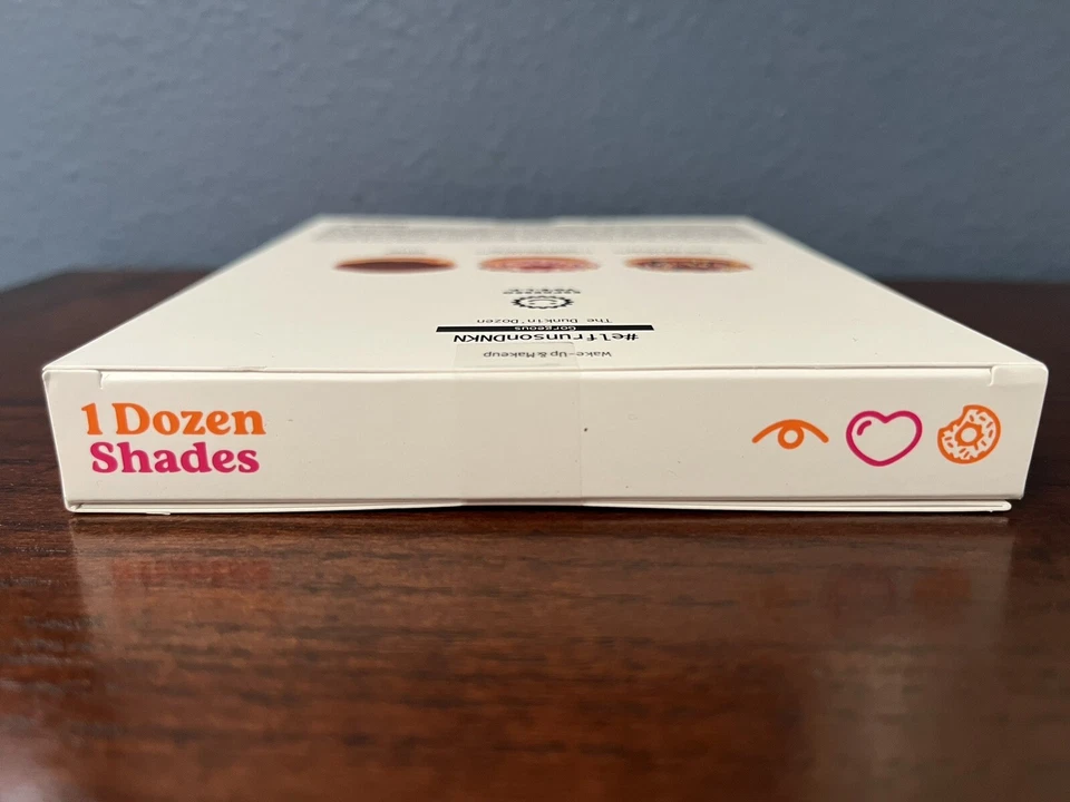 ELF x DNKN The Dunkin Dozen Eyeshadow Palette Set 12 Shades SEALED LIMITED ED  - Image 3 of 4