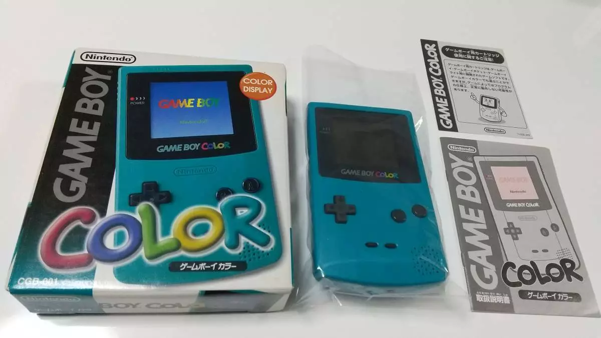 Nintendo Gameboy Color Blue Console GB GBC with Box Used From ...