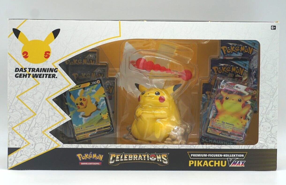 Thumbnail - Pokémon 25th Anniversary Celebrations Pikachu Vmax Premium Figuren