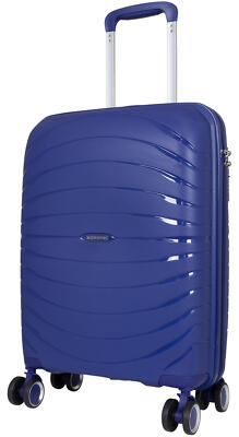 PP Hartschalen Reise Trolley Handgepäck Rethmar Blau mit farbigen Griffen Gr. M