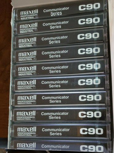 Maxell Comunicatore Industriale Professionale Serie C90 Cassette Confezione da 10 Alta O - Foto 2 di 9