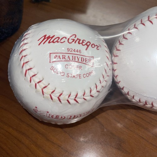 Lot 6 MacGregor #92446 Parahyde Cover Solid State Core Red Hawk Softball NEW!! - Picture 4 of 4