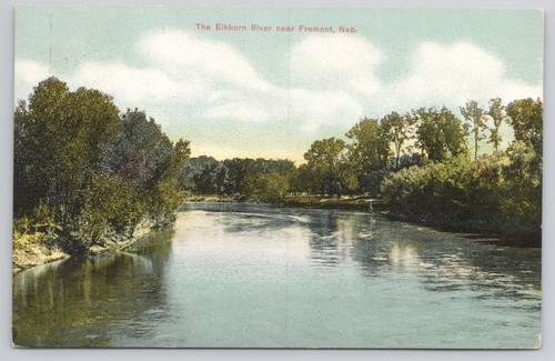 Postcard c1910 Fremont Nebraska The Elkhorn River Antique