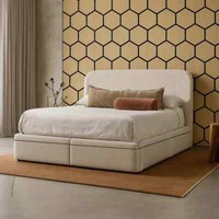 Modern Comfort Fabric Upholstered  Ottoman Divan Storage Bed Frame Base