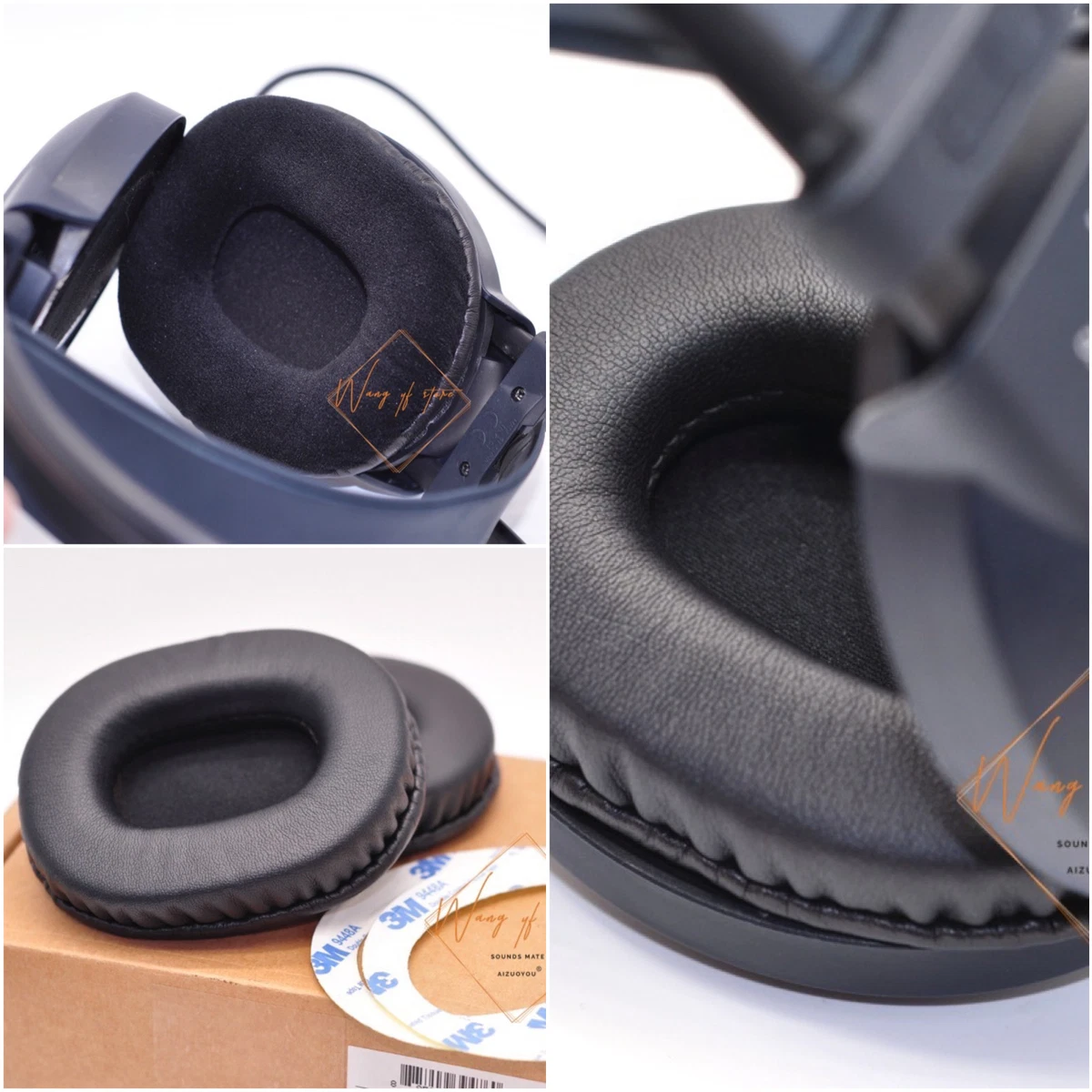 Velour Leather Ear Pad Foam Cushion For AKG K44 K55 K66 K77 K99 Headphone Earpad