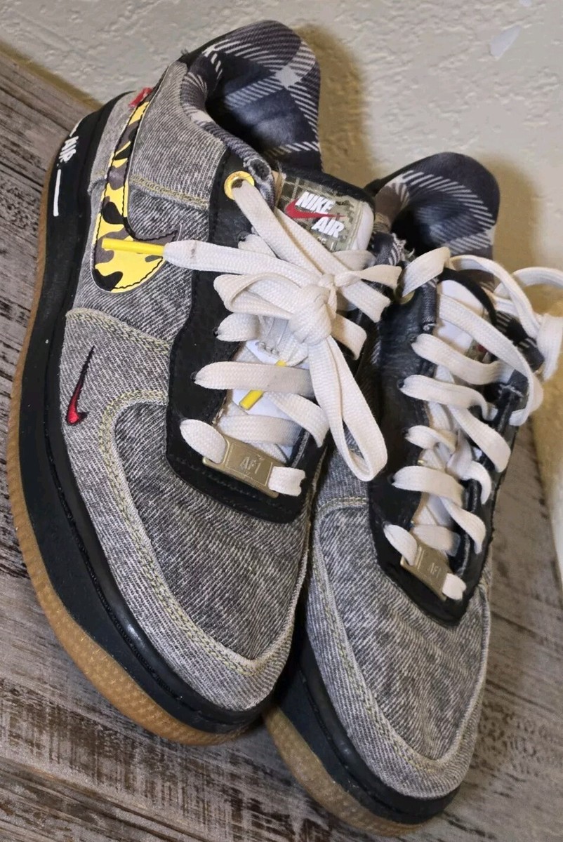 air force 1 denim camo