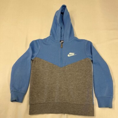 Nike Sportswear Kinder Größe 5-6 Jahre blau + grau Tech Fleece Look (ITN687)