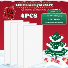 2x2 45W/2x4Ft 75W LED Panel Light Drop Ceiling Dimmable Recessed Troffer Fixture