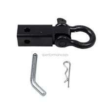 Heavy Duty 2" Trailer Hitch Receiver 3/4"D Ring Bow Shackle OffRoad Pulling Kits