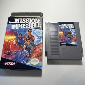 Mission Impossible Nintendo NES TESTED Game Cartridge + Box + Styrofoam REV A