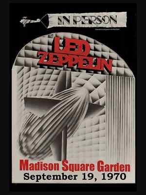 1970s vintage poster USA製 Led Zeppelin 1970 Vintage Concert Music Poster 18