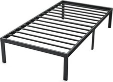 Metal Queen King Full Size Bed Frame Bedroom Sturdy Steel Slat Support Bedstead