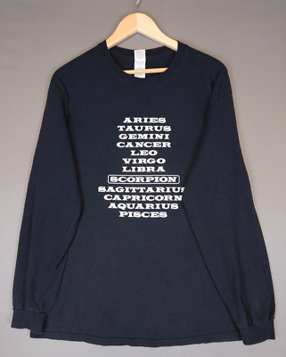 Drake Scorpion Album Zodiac Astrology Long Sleeve T Shirt Merch Men's Size Large