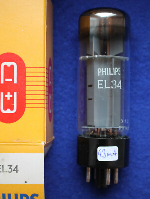 Endpentode EL34 Mullard, Xf3 Code, NOS in OVP