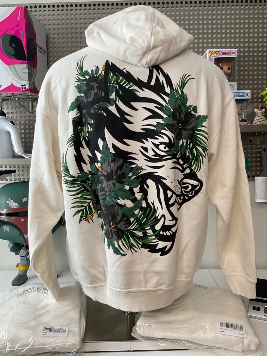 【超特価】 Darc Sport wolves NWT Cream Hoodie Pierce Wolf Native Men's パーカー
