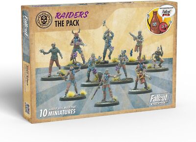 Modiphius Entertainment Fallout Wasteland Warfare Raiders - The Pack - 10 Unpa