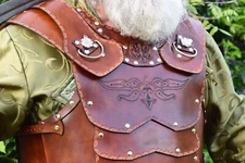 Halloween Leather Breastplate Medieval Viking Armor SCA & LARP Cosplay Costume