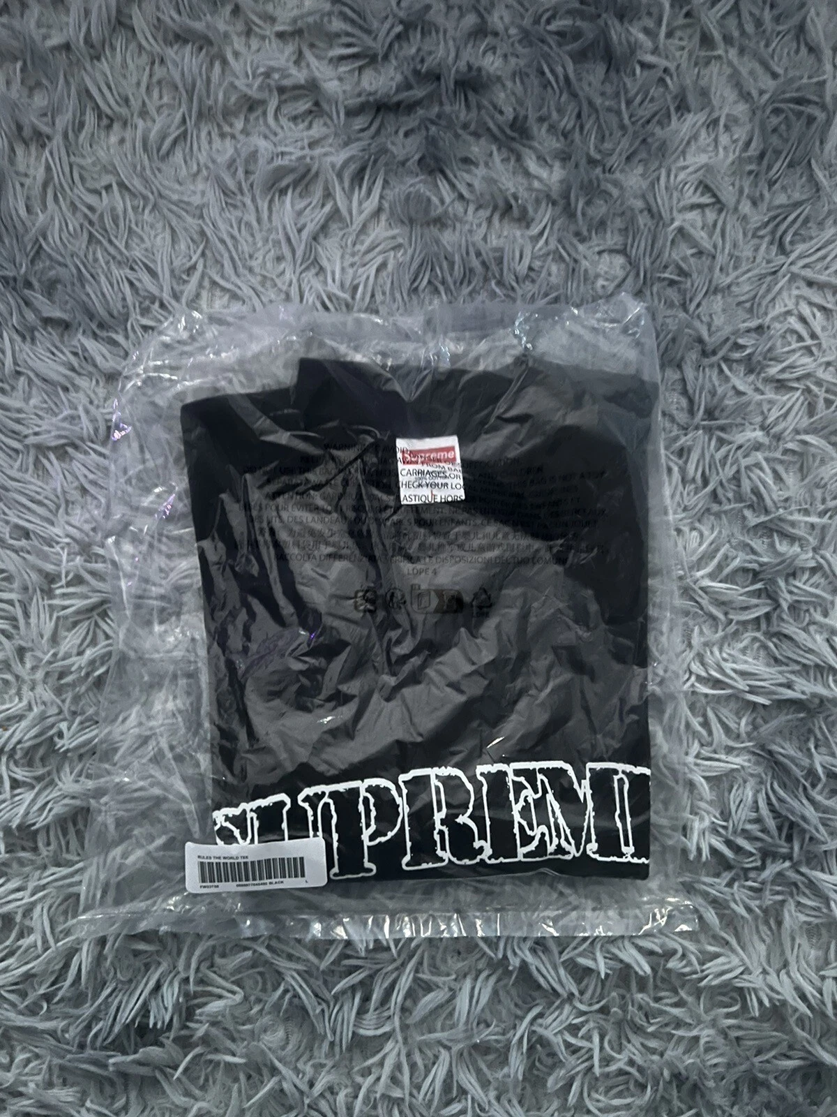 T shirt Supreme x Cortiez noir   grand   en main   livraison rapide ✅