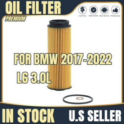 Engine Oil Filter Fits: BMW 2017-2022 L6 3.0L Gas , Diesel 
