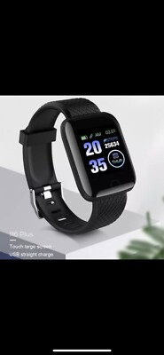 Waterproof Sport Bracelet Fitness Tracker Band Heart Rate 116 Plus Smart Watch