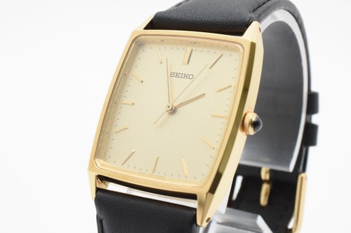 Vintage 1991 Seiko 7N01-5A40 Gold Quartz Tank Men's Watch Near MINT JAPAN