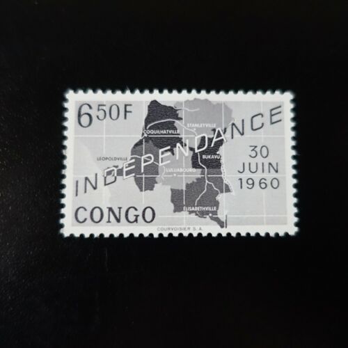 Kongo Belgischer N°379 Unabhängigkeit 1960 neuer Stempel MNH - Bild 1 von 1