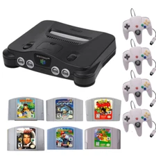 Nintendo 64 N64 Console Bundle System You Choose! 1-4 Controllers + Games Mario