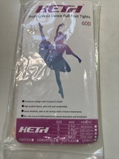 Heth Girls' Convertible Foot Tights Size L Color Pink